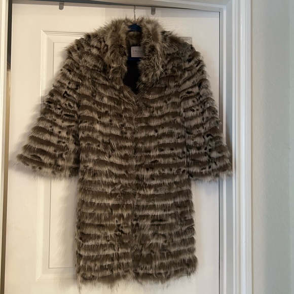 ❤️ Trilogy collections by Michael Mc COLLOM real Fox Rabbit Fur Trimmed Jacket